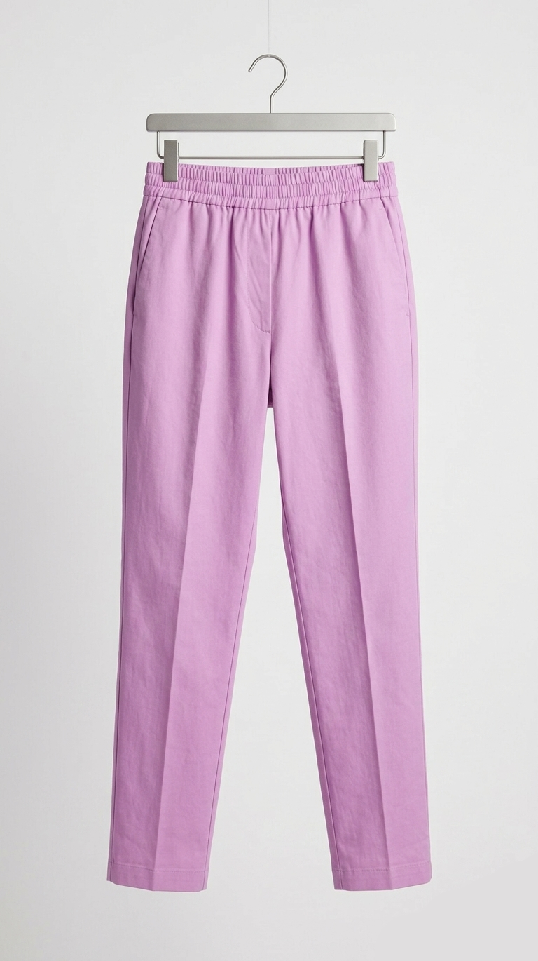 Women’s Straight Fit Cotton Pants – Comfortable Daily Wear