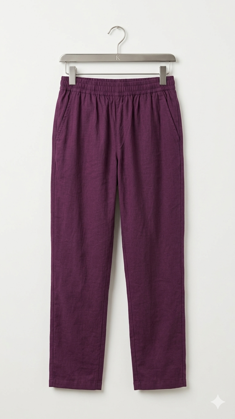 Women’s Straight Fit Cotton Pants – Comfortable Daily Wear