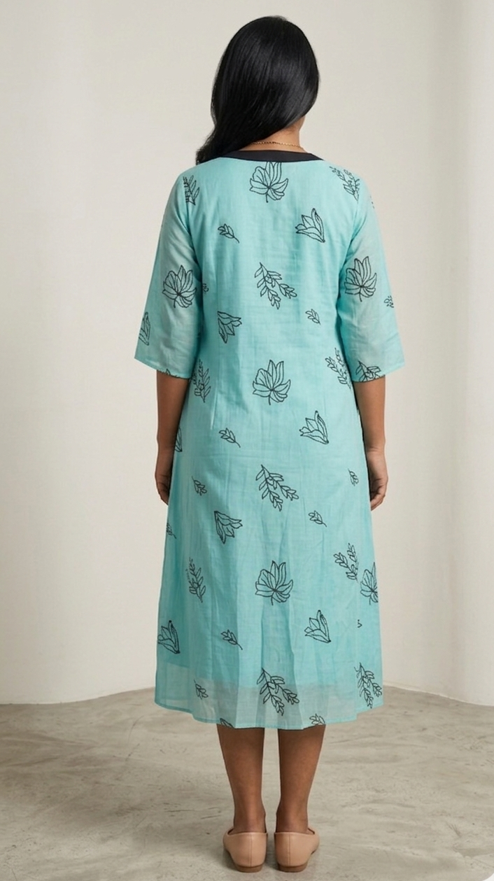 Polycotton Kurti with Back Design – Stylish Ethnic Wear for Women