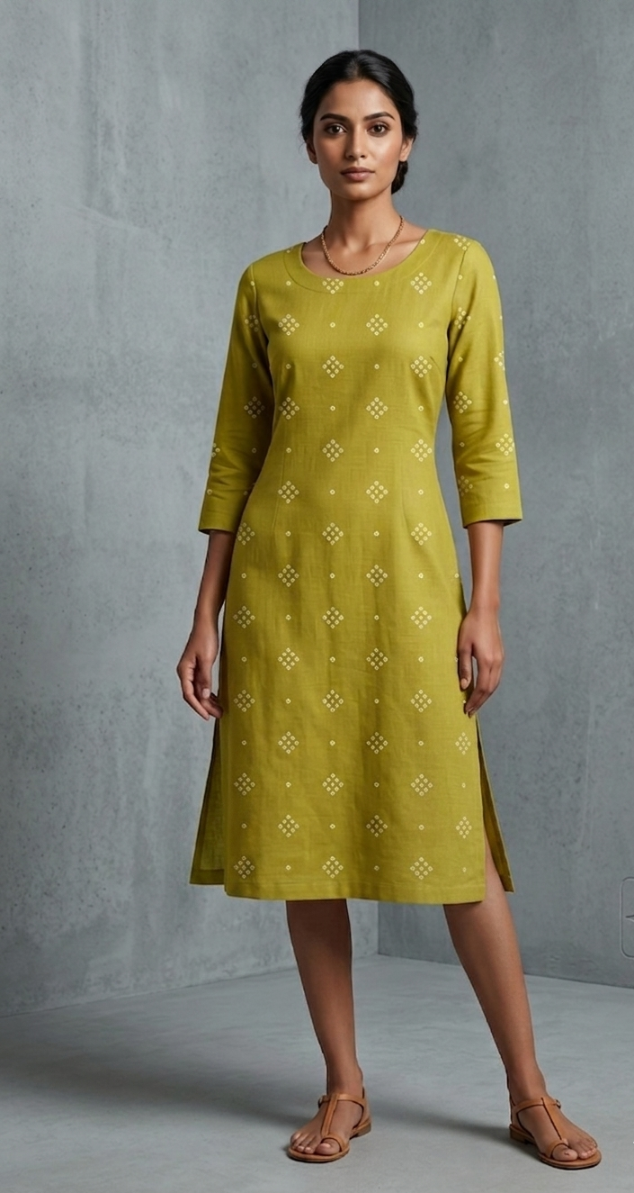 Cotton Kurti for Women – Comfortable Ethnic Wear with Stylish Back Design