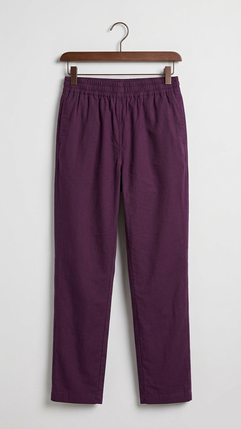 Women’s Straight Fit Cotton Pants – Comfortable Daily Wear