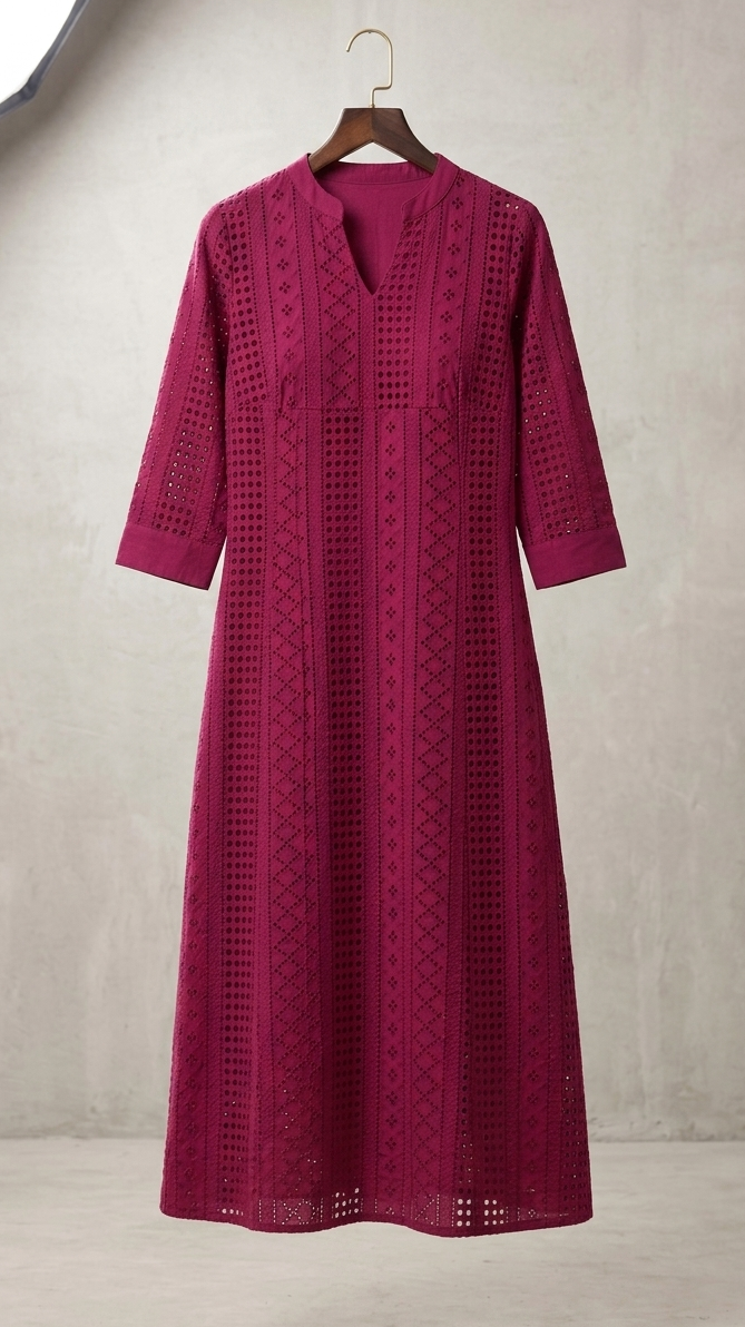 Elegant Hakuba Kurti – Stylish Back Plain Design for Women