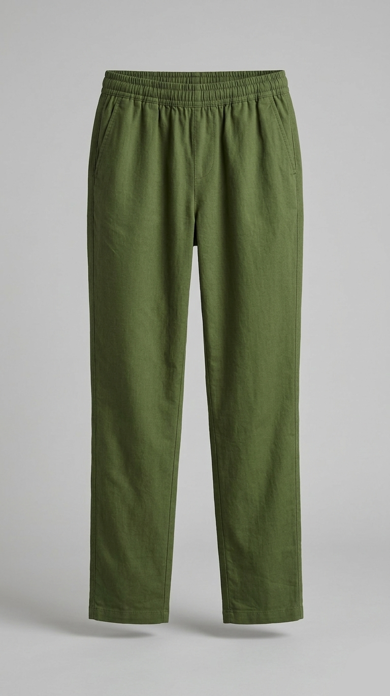 Women’s Straight Fit Cotton Pants – Comfortable Daily Wear