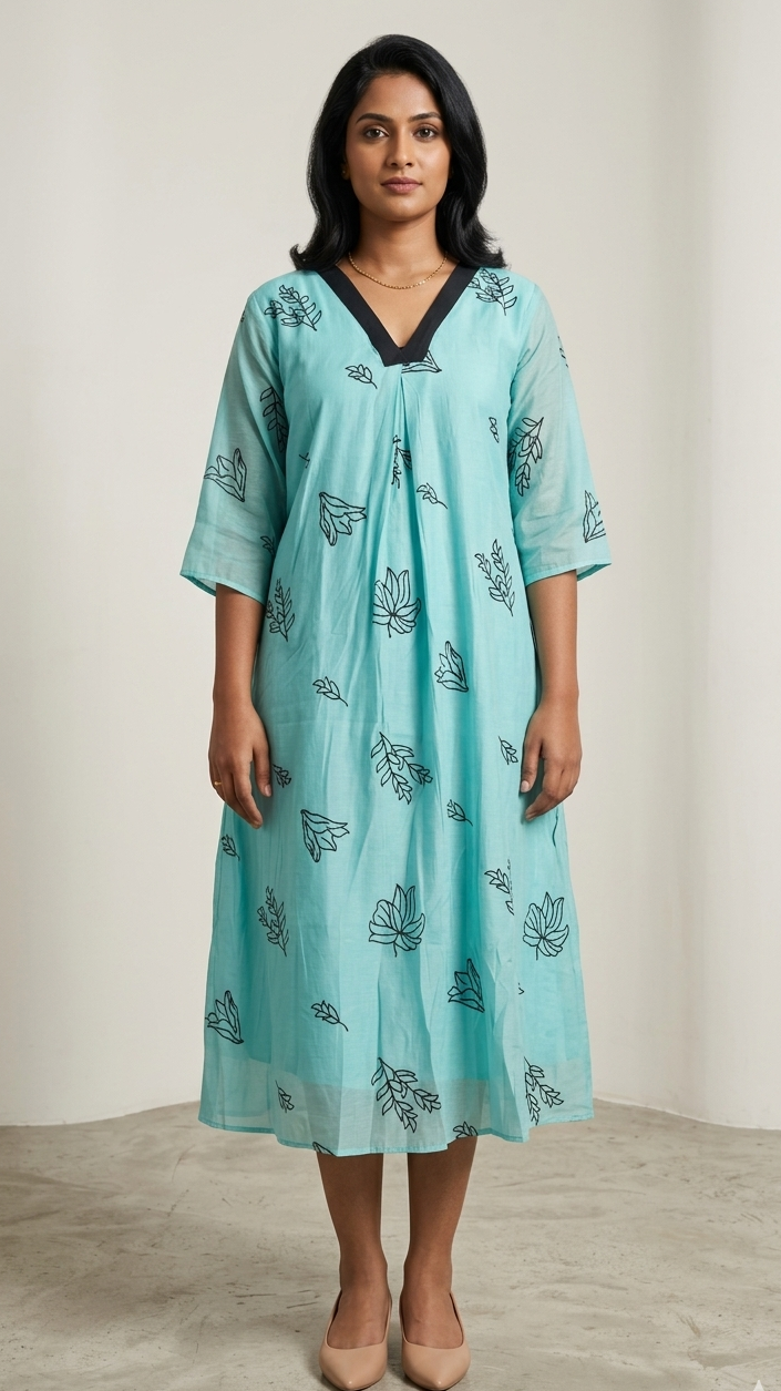 Polycotton Kurti with Back Design – Stylish Ethnic Wear for Women