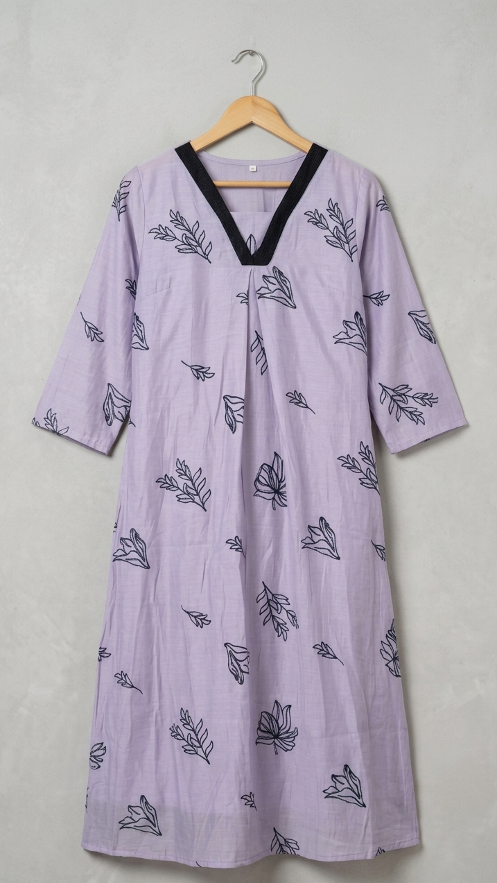 Polycotton Kurti with Back Design – Stylish Ethnic Wear for Women