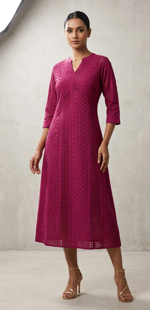 Elegant Hakuba Kurti – Stylish Back Plain Design for Women